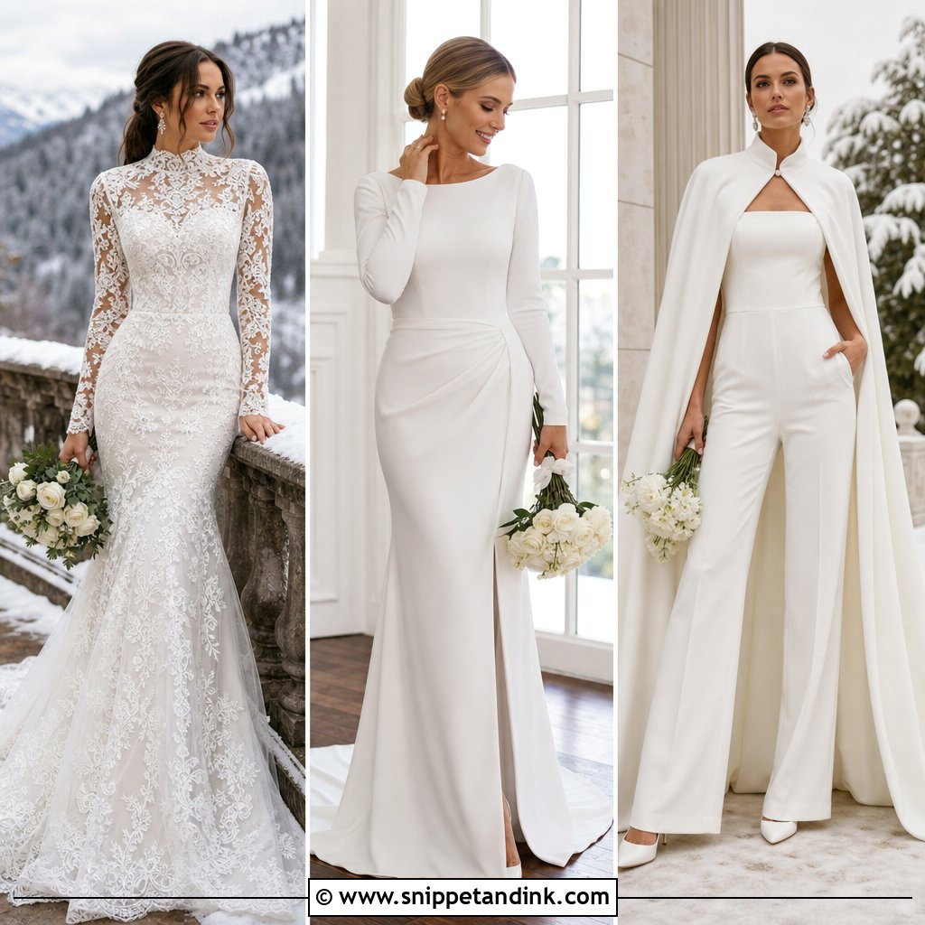 20 Wedding Dress for Winter Ideas: Warm, Elegant Bridal Styles