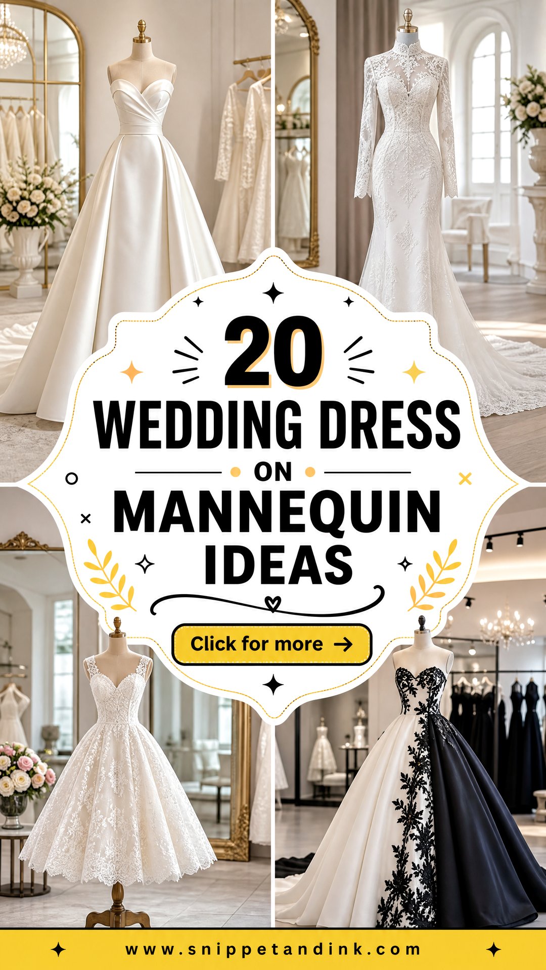 20 Wedding Dress on Mannequin Ideas for Elegant Displays - 20 Wedding Dress on Mannequin Ideas for Elegant Displays