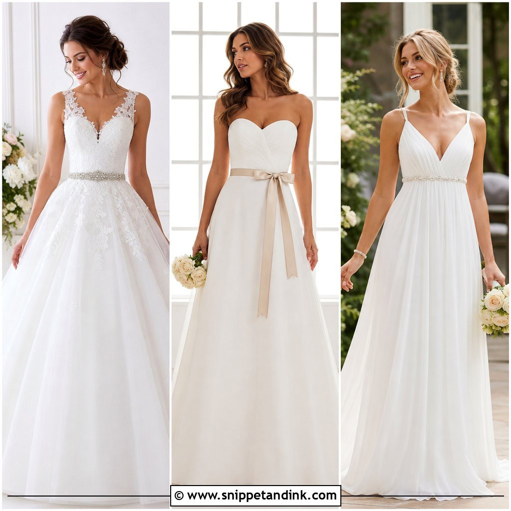 20 Wedding Dress with Belt Ideas for a Flattering Bridal Look