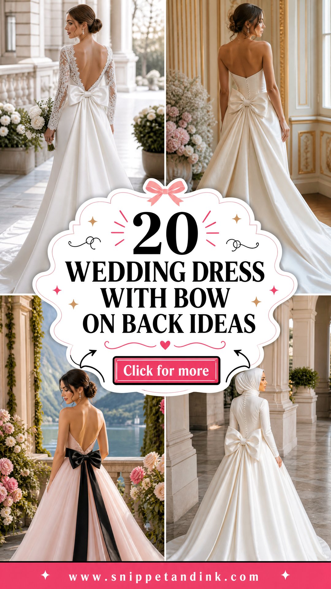 20 Wedding Dress with Bow on Back Ideas for Romantic Brides - 20 Wedding Dress with Bow on Back Ideas for Romantic Brides