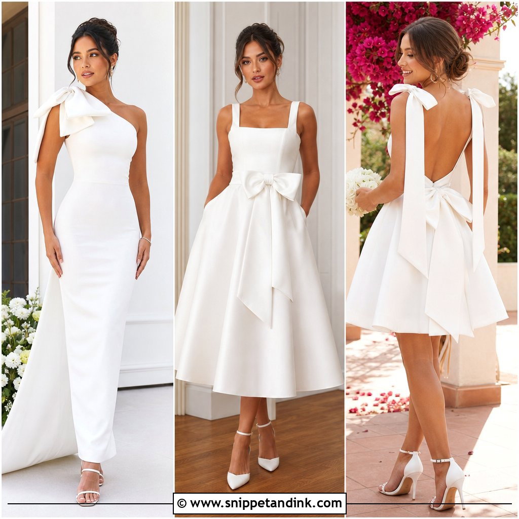 20 Wedding Dress with Bows Ideas for a Playful Bridal Look