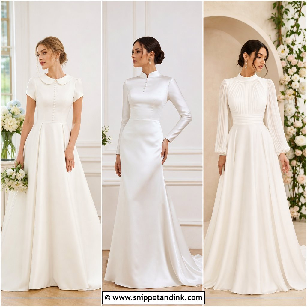 20 Wedding Dress with Collar Ideas: Chic Looks for Modern Brides