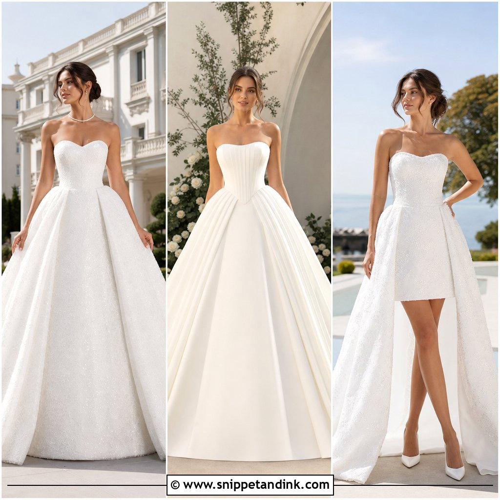 20 Wedding Dress with Detachable Train Ideas: Chic Two-Look Style