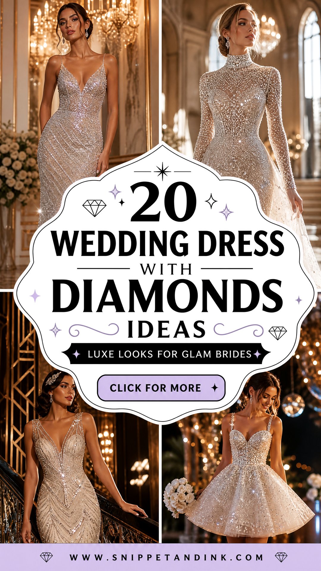 20 Wedding Dress with Diamonds Ideas Luxe Looks for Glam Brides - 20 Wedding Dress with Diamonds Ideas: Luxe Looks for Glam Brides