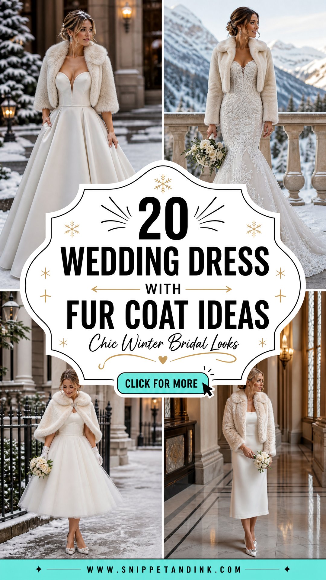 20 Wedding Dress with Fur Coat Ideas Chic Winter Bridal Looks - 20 Wedding Dress with Fur Coat Ideas: Chic Winter Bridal Looks