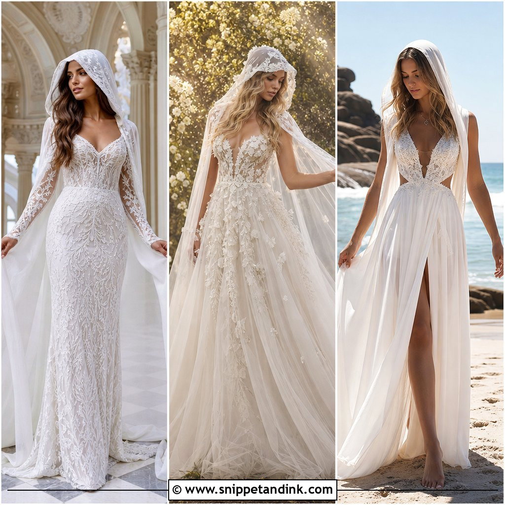 20 Wedding Dress with Hood Ideas: Unique Looks for Modern Brides
