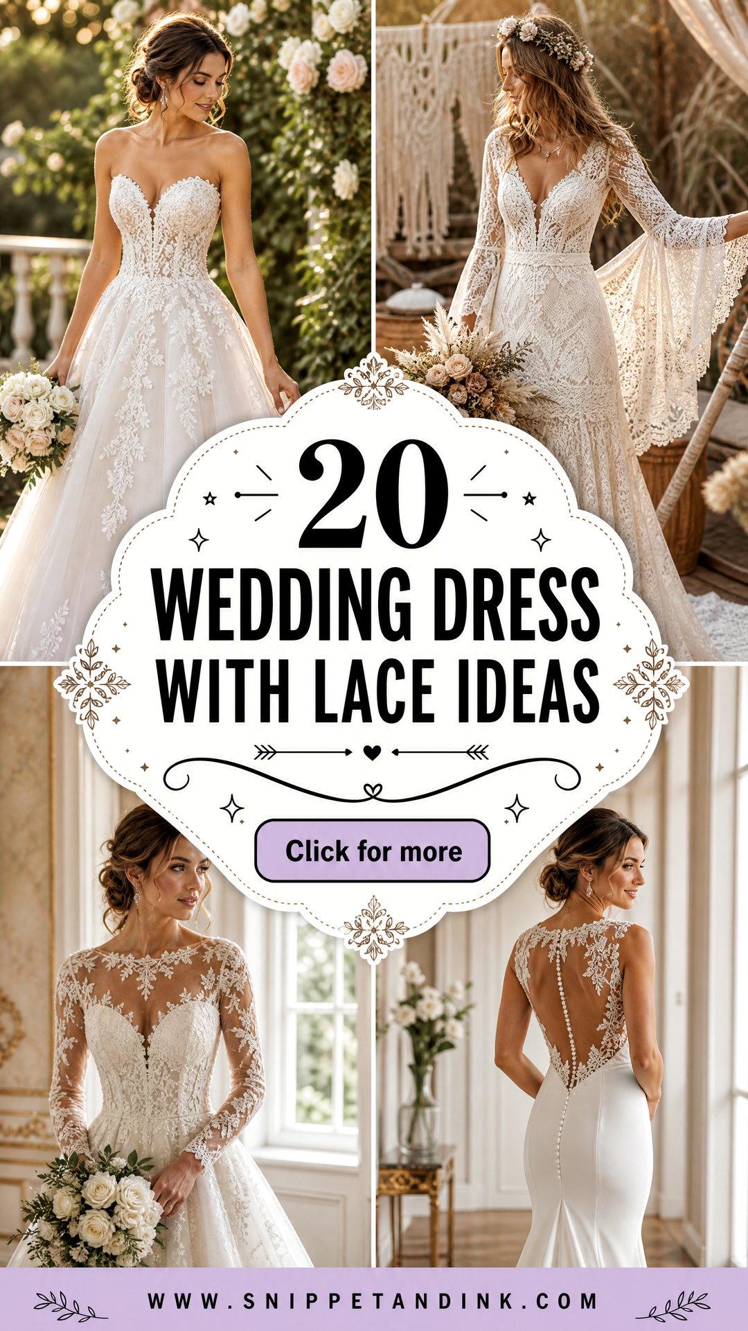 20 Wedding Dress with Lace Ideas for Timeless Romantic Brides - 20 Wedding Dress with Lace Ideas for Timeless Romantic Brides