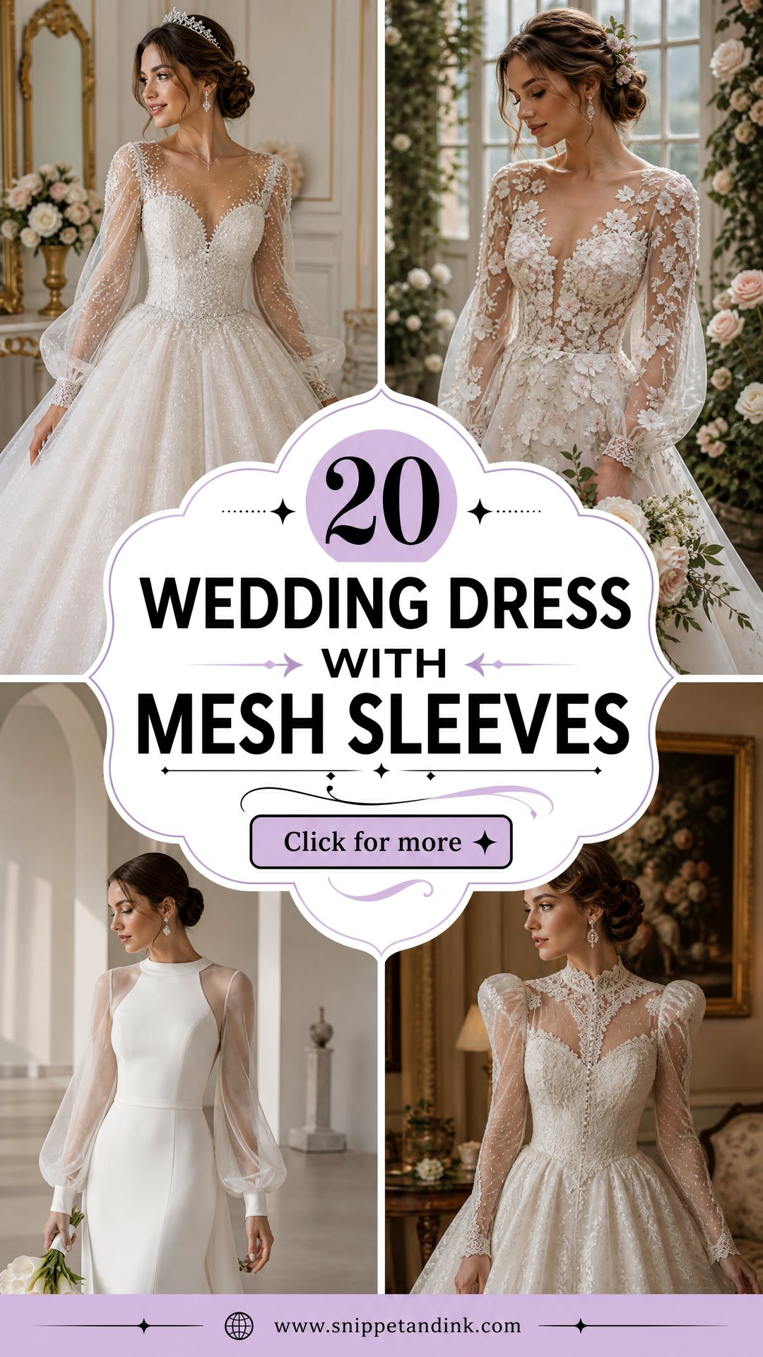 20 Wedding Dress with Mesh Sleeves Elegant Modern Bridal Looks - 20 Wedding Dress with Mesh Sleeves: Elegant Modern Bridal Looks