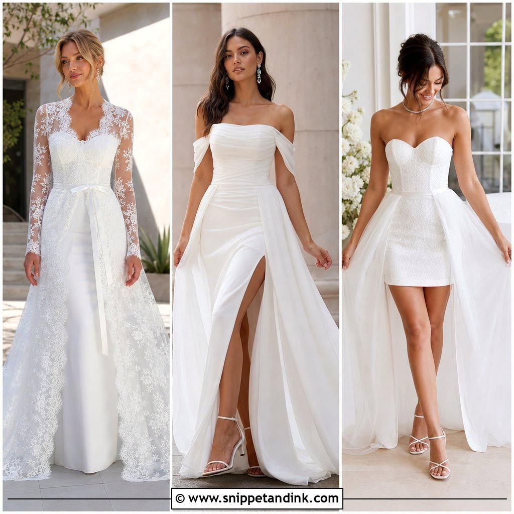 20 Wedding Dress with Overlay Ideas: Chic Layered Bridal Looks
