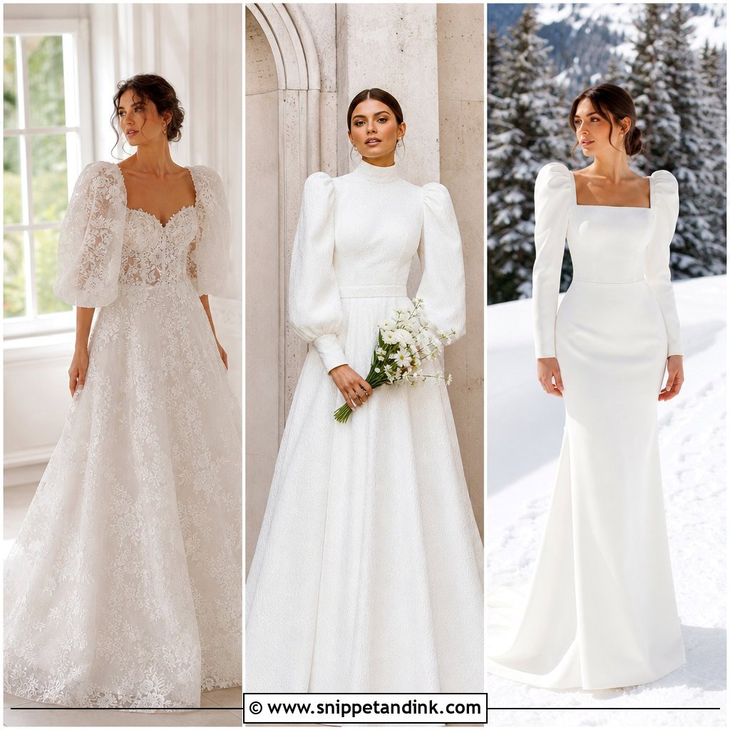 20 Wedding Dress with Puffy Sleeves for Romantic Brides