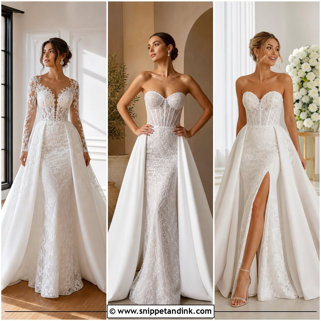 20 Wedding Dress with Removable Skirt Ideas Brides Will Love