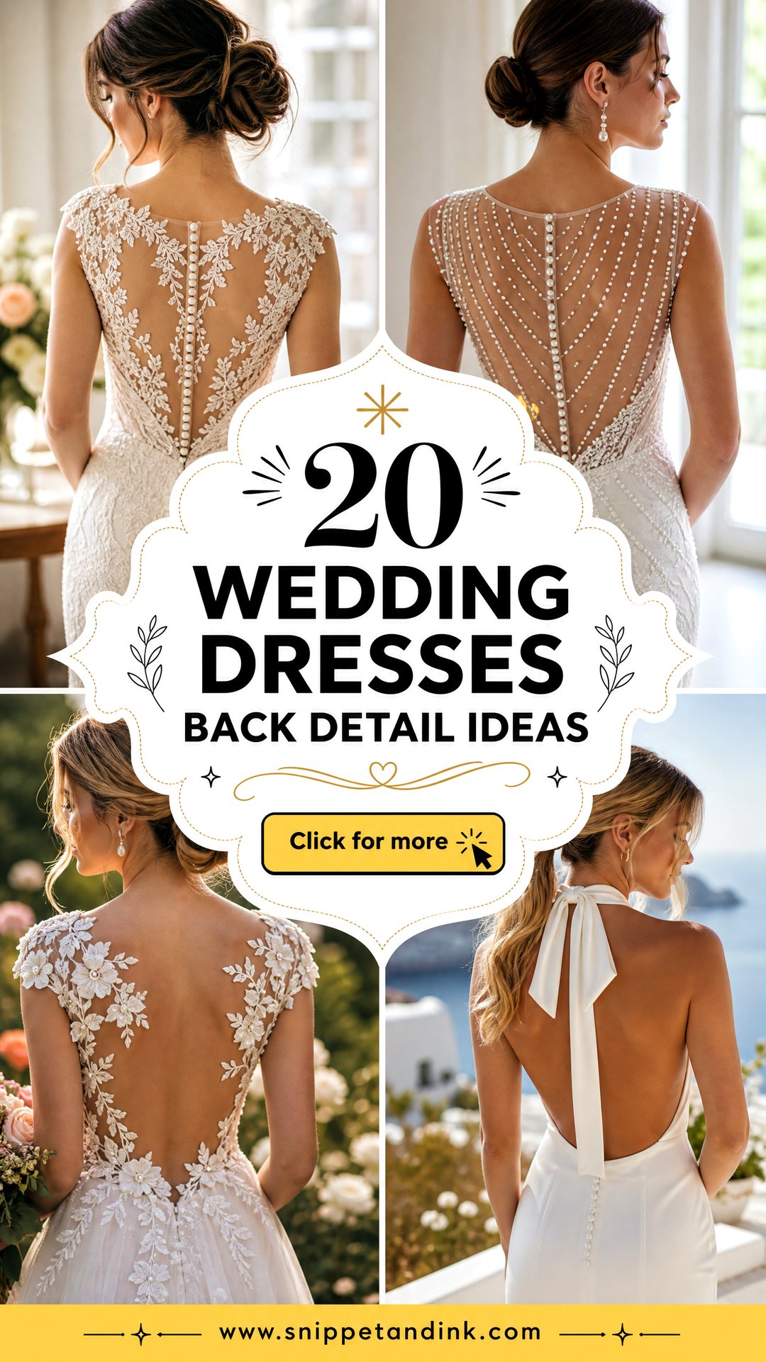 20 Wedding Dresses Back Detail Ideas for an Unforgettable Exit - 20 Wedding Dresses Back Detail Ideas for an Unforgettable Exit