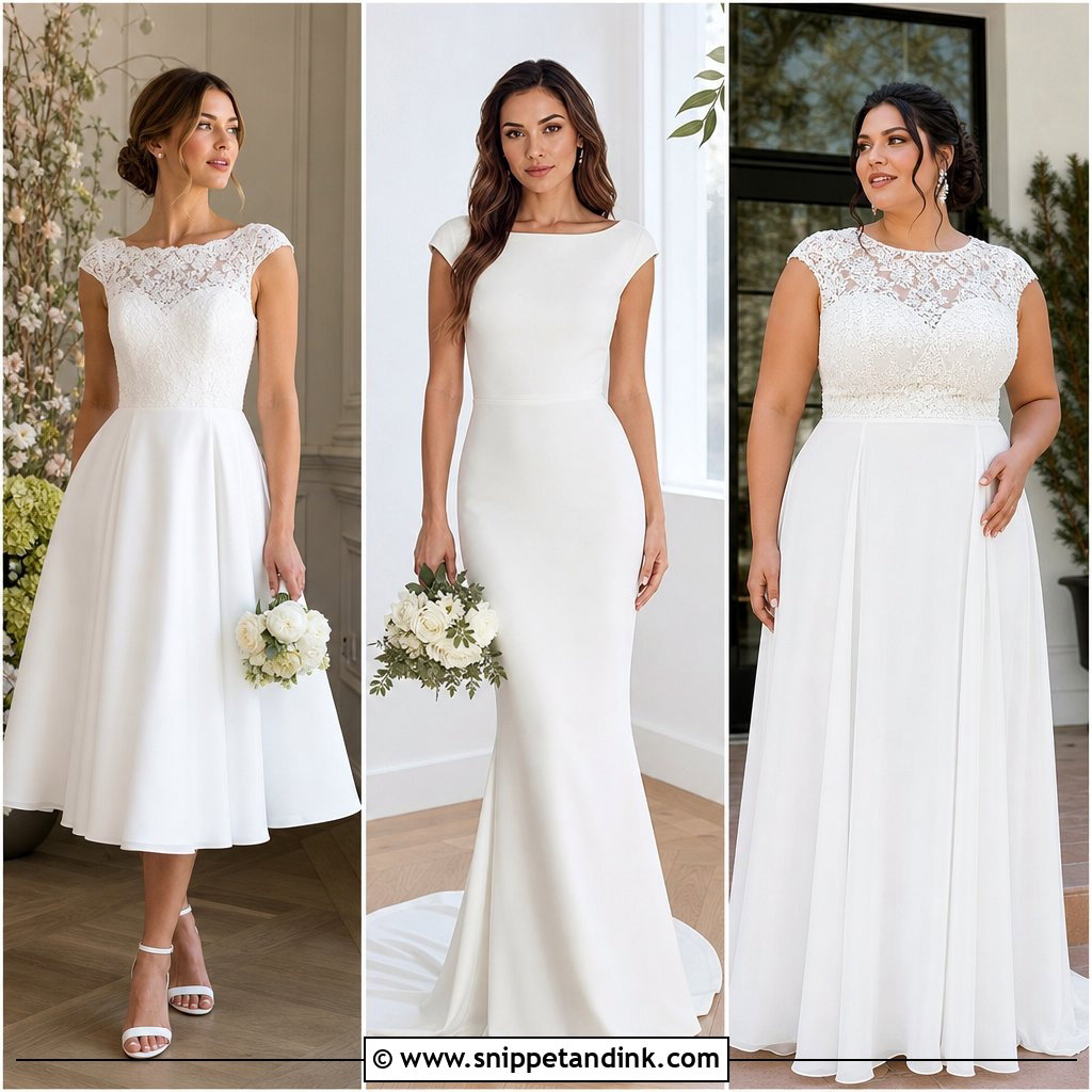 20 Wedding Dresses Cap Sleeves for Timeless Bridal Style