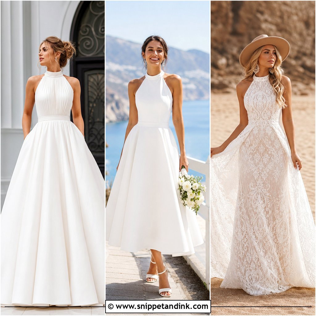 20 Wedding Dresses Halter Top: Chic Looks for Modern Brides