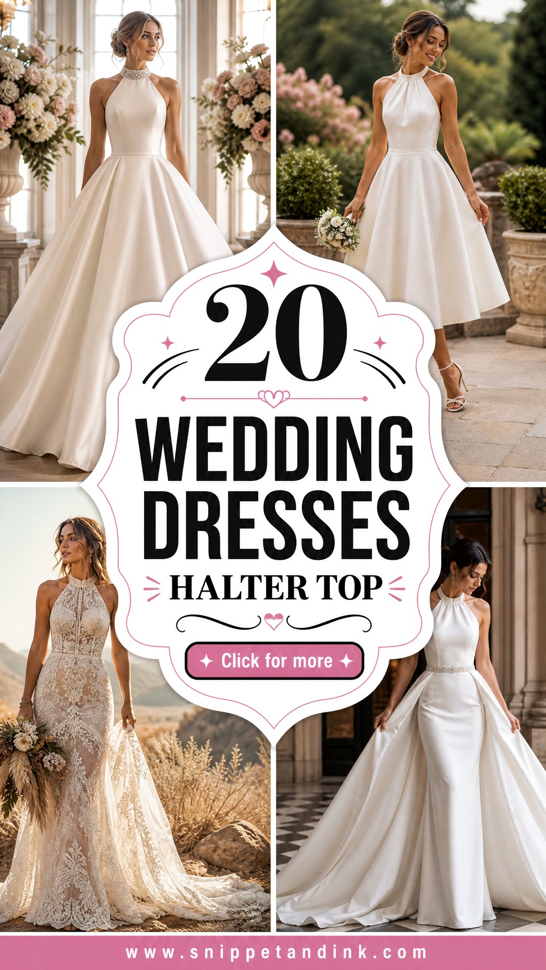 20 Wedding Dresses Halter Top Chic Looks for Modern Brides - 20 Wedding Dresses Halter Top: Chic Looks for Modern Brides