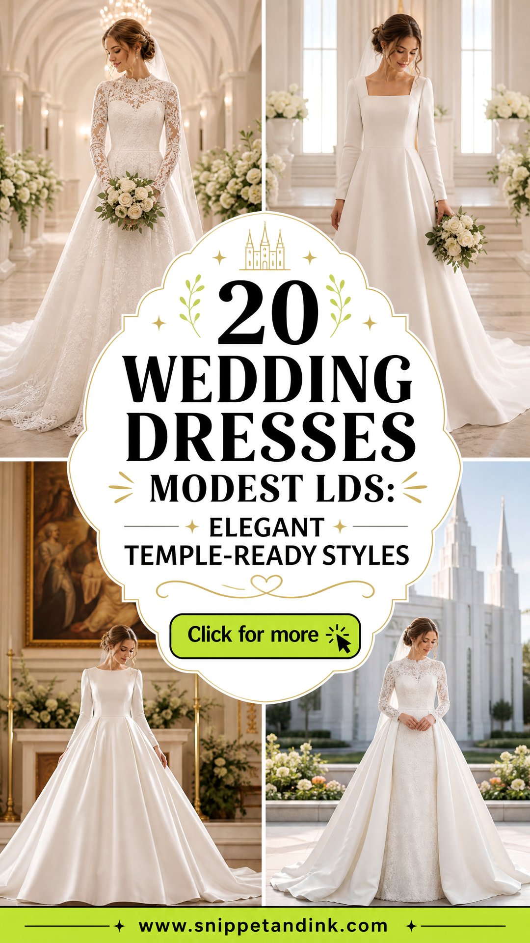 20 Wedding Dresses Modest Lds Elegant Temple-Ready Styles - 20 Wedding Dresses Modest Lds: Elegant Temple-Ready Styles
