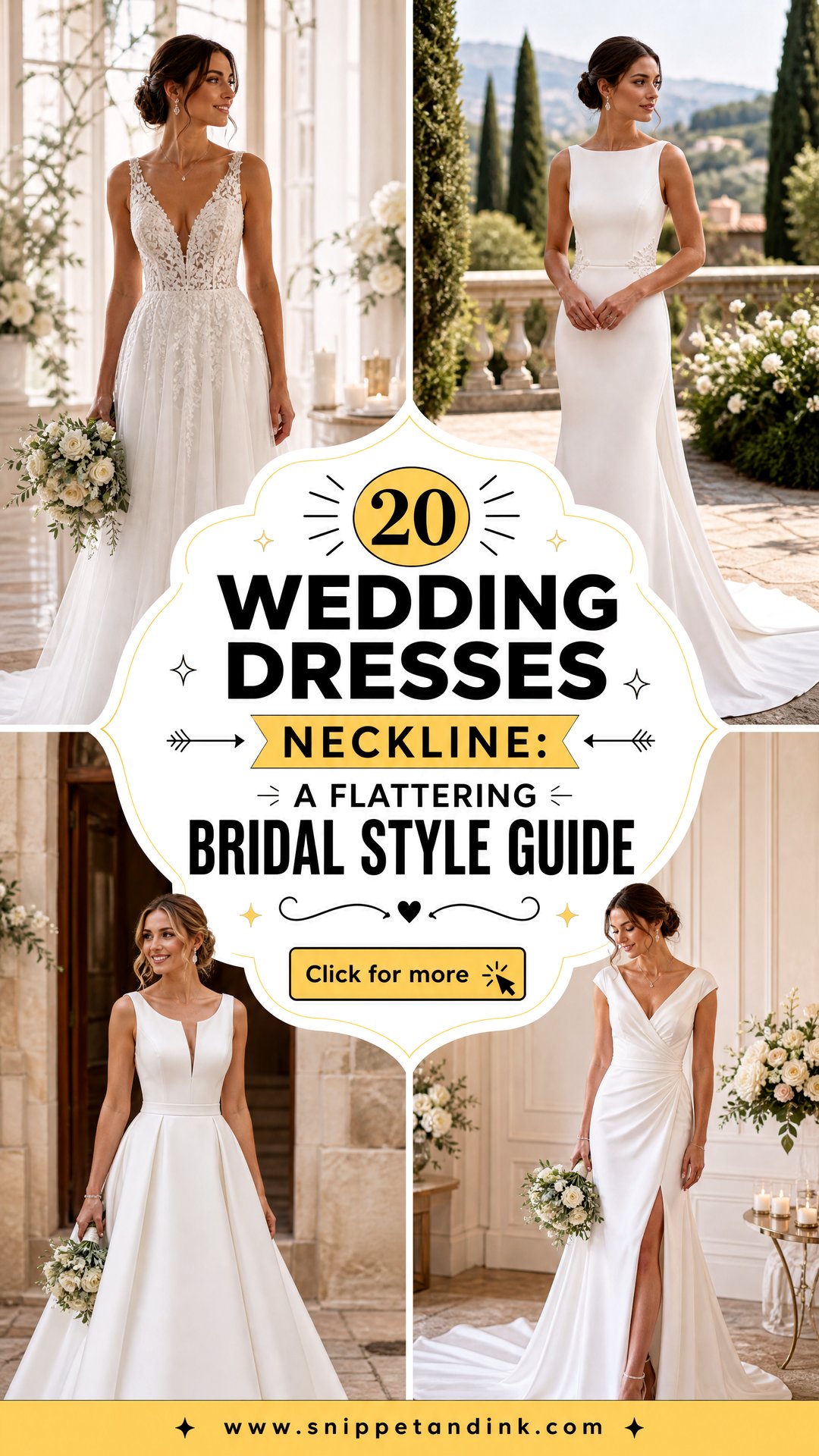 20 Wedding Dresses Neckline A Flattering Bridal Style Guide - 20 Wedding Dresses Neckline: A Flattering Bridal Style Guide