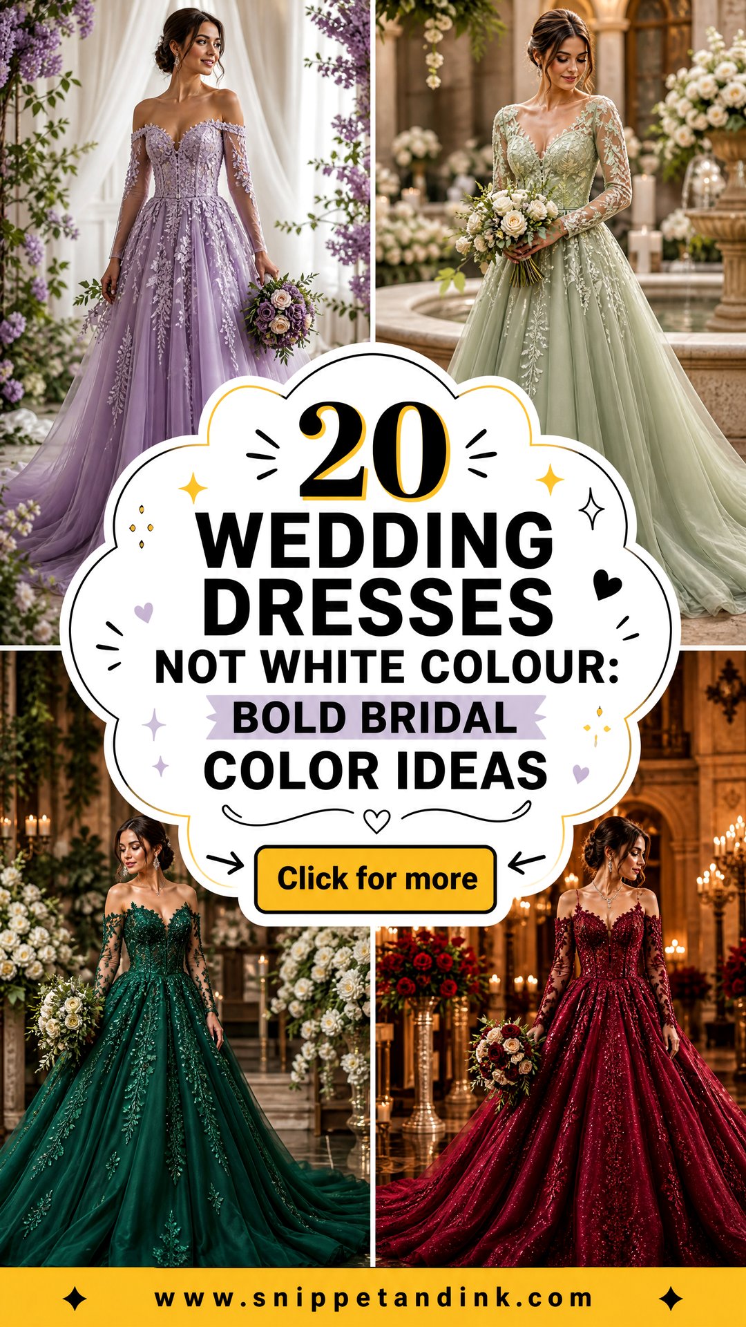 20 Wedding Dresses Not White Colour Bold Bridal Color Ideas - 20 Wedding Dresses Not White Colour: Bold Bridal Color Ideas