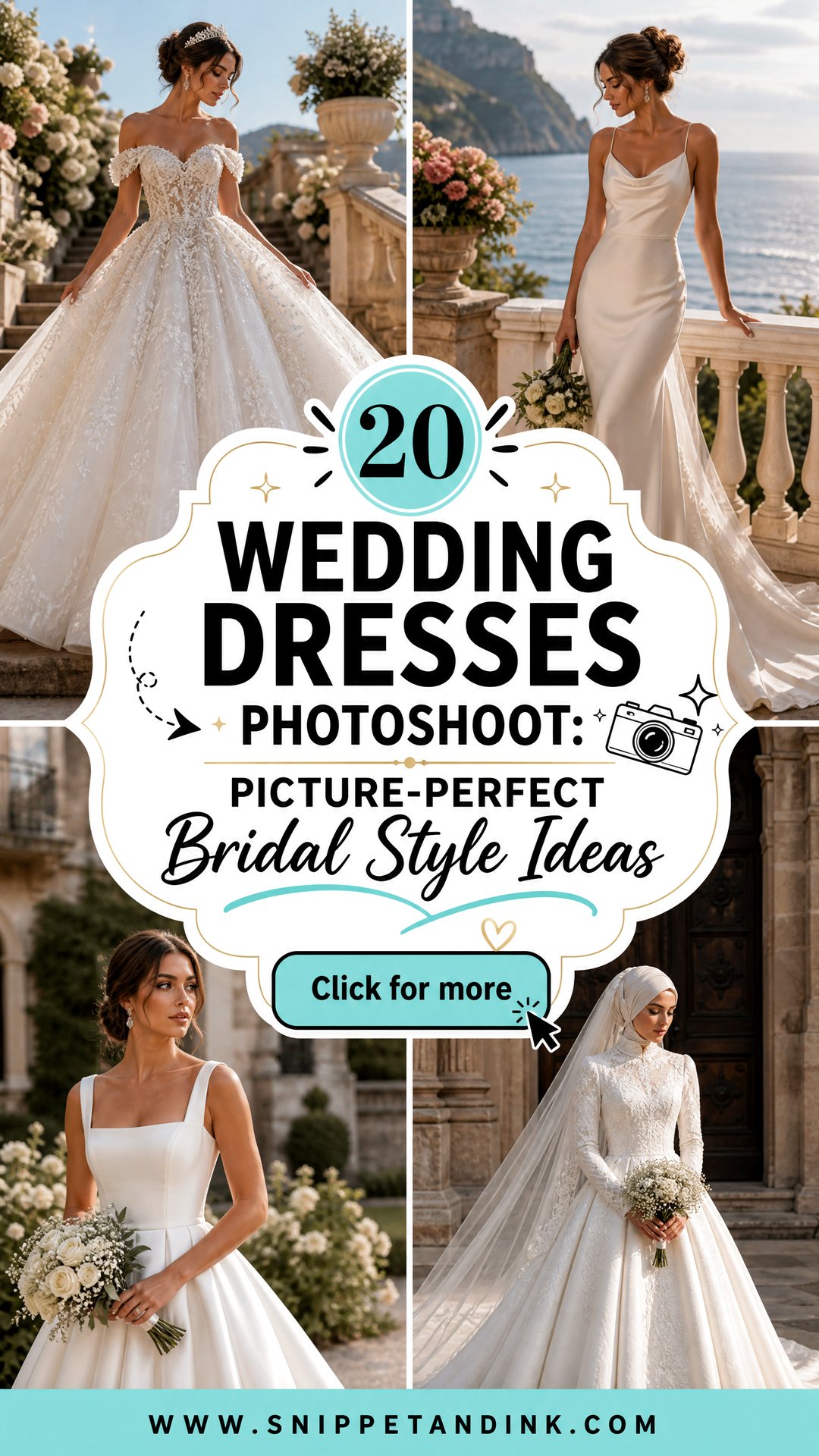 20 Wedding Dresses Photoshoot Picture-Perfect Bridal Style Ideas - 20 Wedding Dresses Photoshoot: Picture-Perfect Bridal Style Ideas