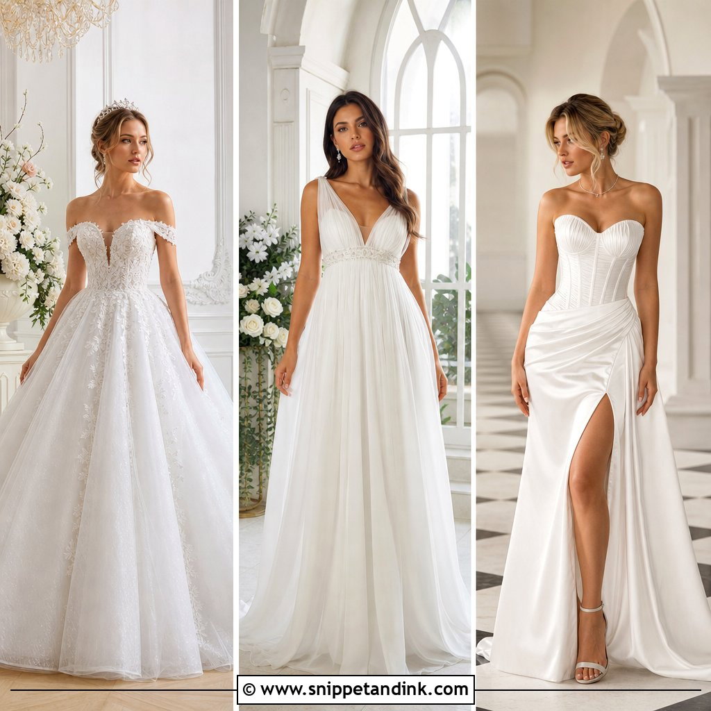 20 Wedding Dresses Shapes: Find Your Most Flattering Silhouette