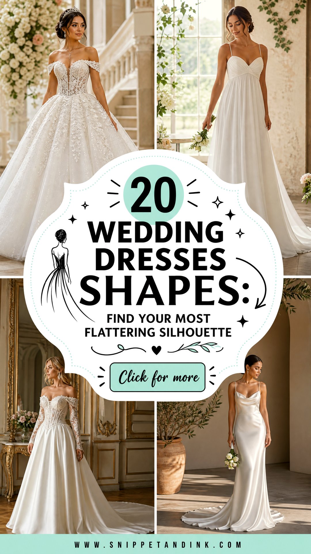 20 Wedding Dresses Shapes Find Your Most Flattering Silhouette - 20 Wedding Dresses Shapes: Find Your Most Flattering Silhouette