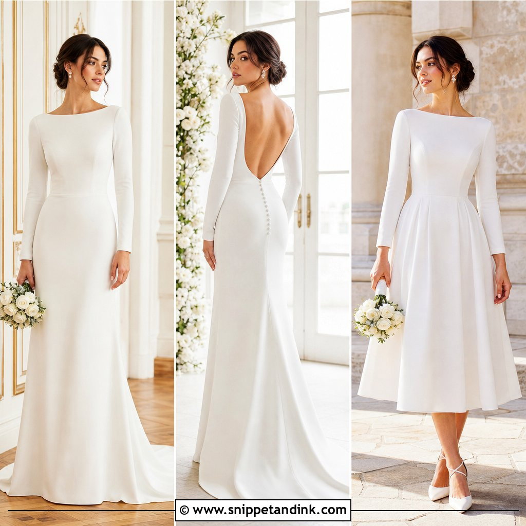 20 Wedding Dresses Simple Long Sleeve: Chic Looks for Brides
