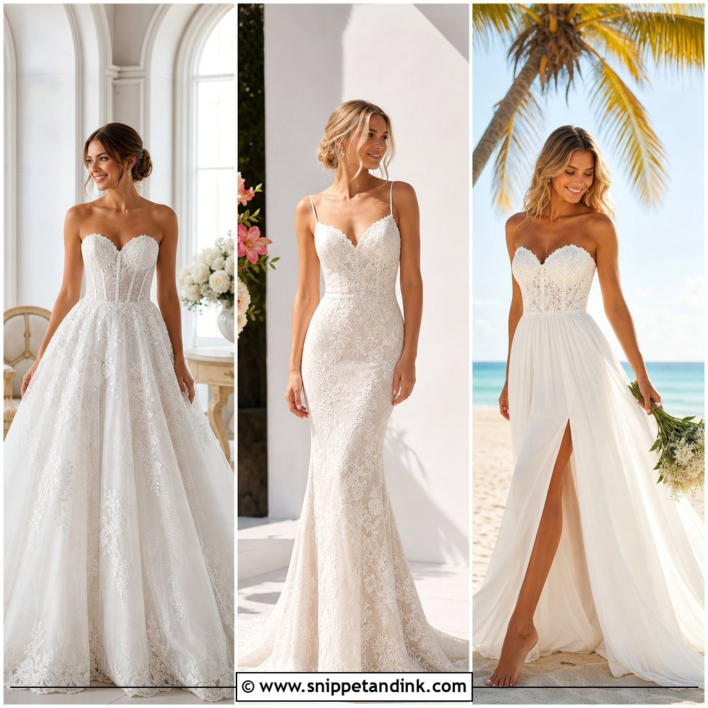 20 Wedding Dresses Sweetheart Neckline: Romantic Bridal Picks