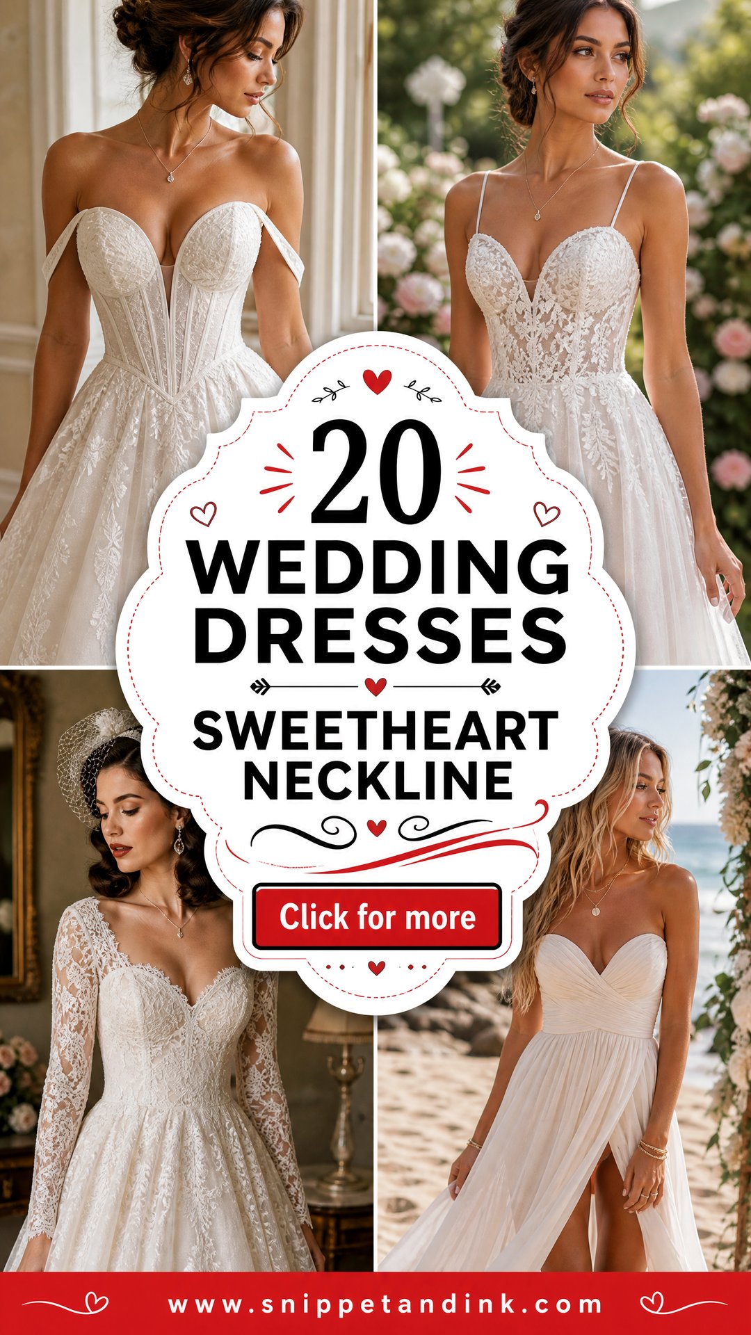 20 Wedding Dresses Sweetheart Neckline Romantic Bridal Picks - 20 Wedding Dresses Sweetheart Neckline: Romantic Bridal Picks