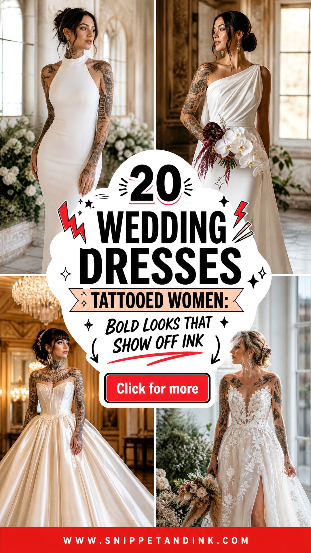 20 Wedding Dresses Tattooed Women Bold Looks That Show Off Ink - 20 Wedding Dresses Tattooed Women: Bold Looks That Show Off Ink
