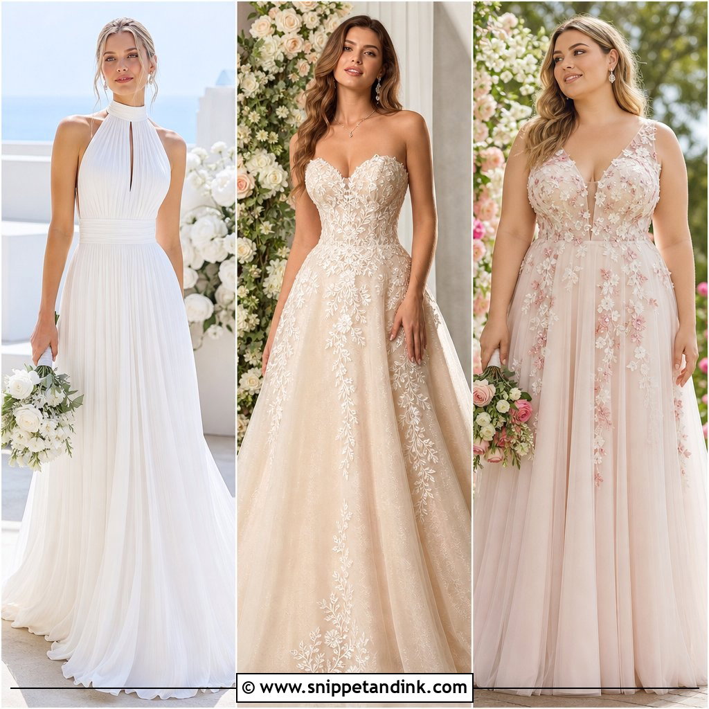 20 Wedding Dresses for 50 Year Olds Brides: Elegant Picks