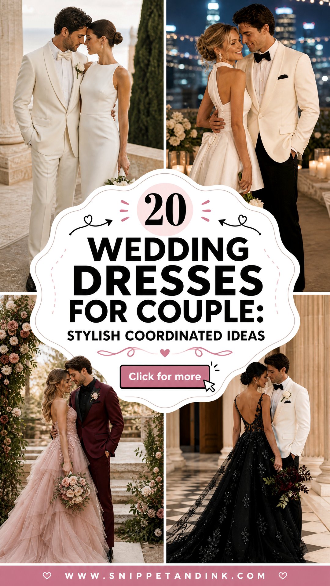20 Wedding Dresses for Couple Stylish Coordinated Ideas - 20 Wedding Dresses for Couple: Stylish Coordinated Ideas