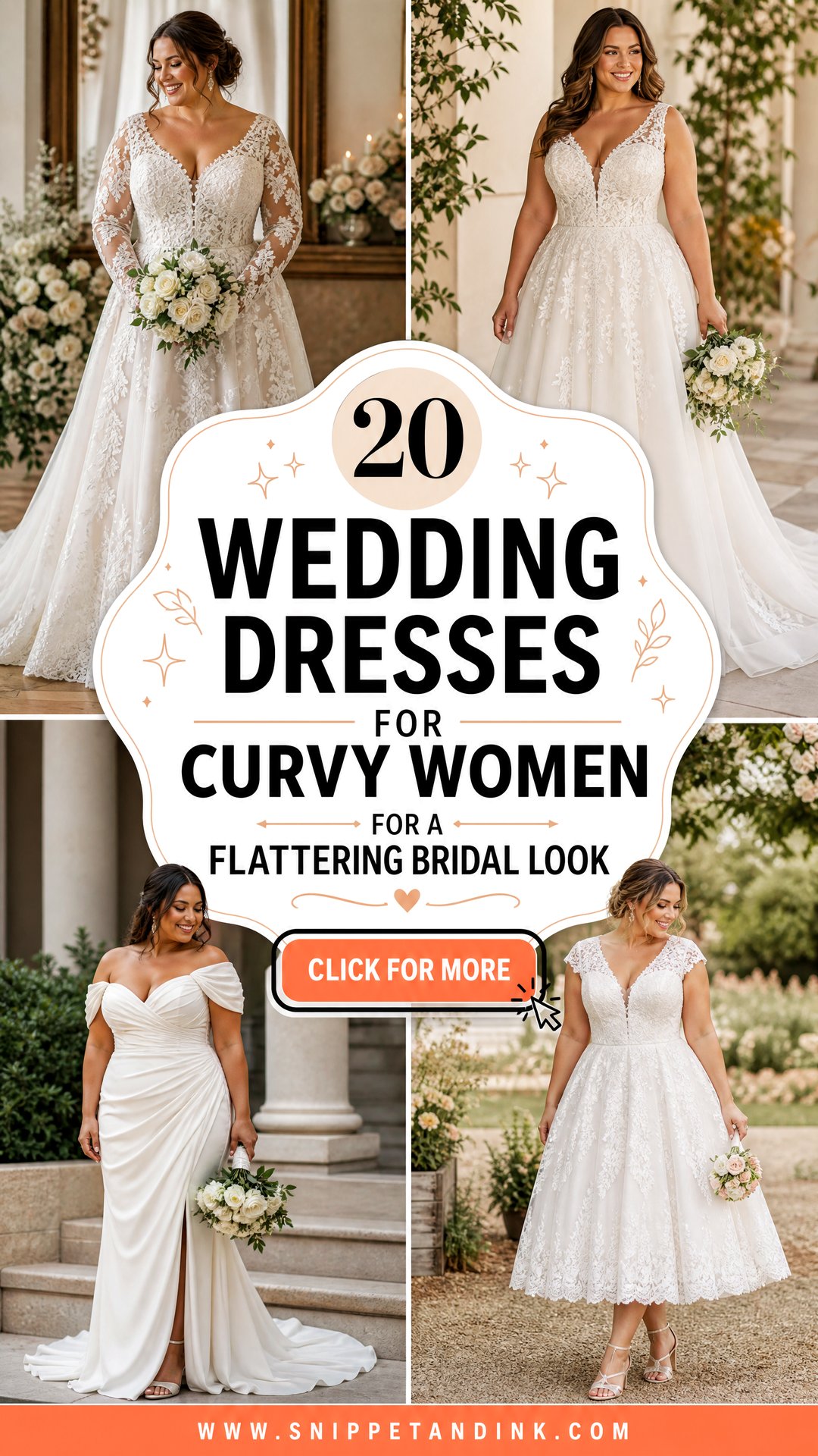 20 Wedding Dresses for Curvy Women for a Flattering Bridal Look - 20 Wedding Dresses for Curvy Women for a Flattering Bridal Look