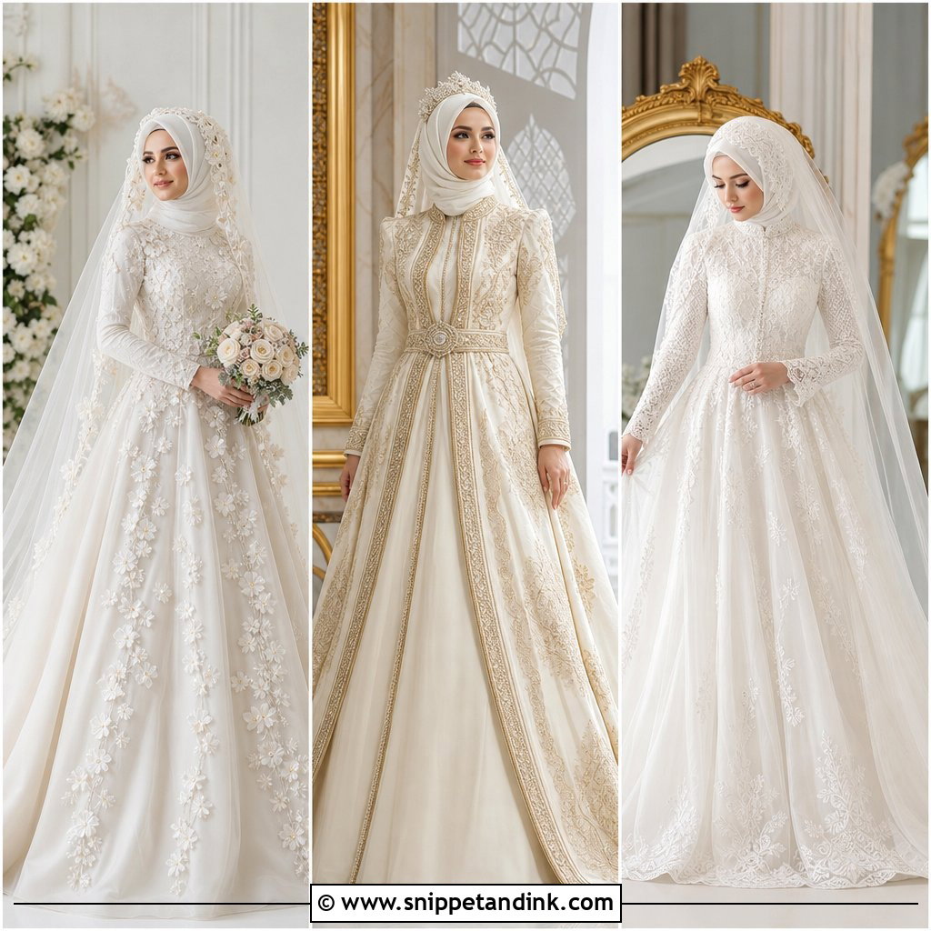 20 Wedding Dresses for Hijabi Girl: Elegant Modest Picks