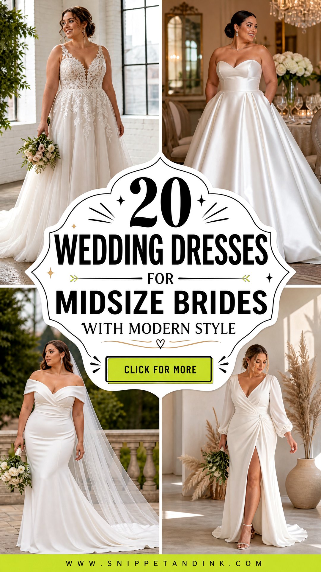 20 Wedding Dresses for Midsize Brides With Modern Style - 20 Wedding Dresses for Midsize Brides With Modern Style