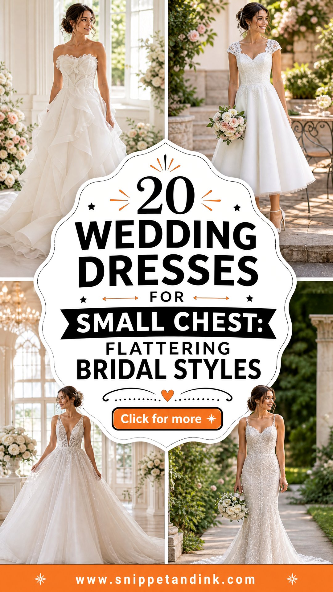 20 Wedding Dresses for Small Chest Flattering Bridal Styles - 20 Wedding Dresses for Small Chest: Flattering Bridal Styles