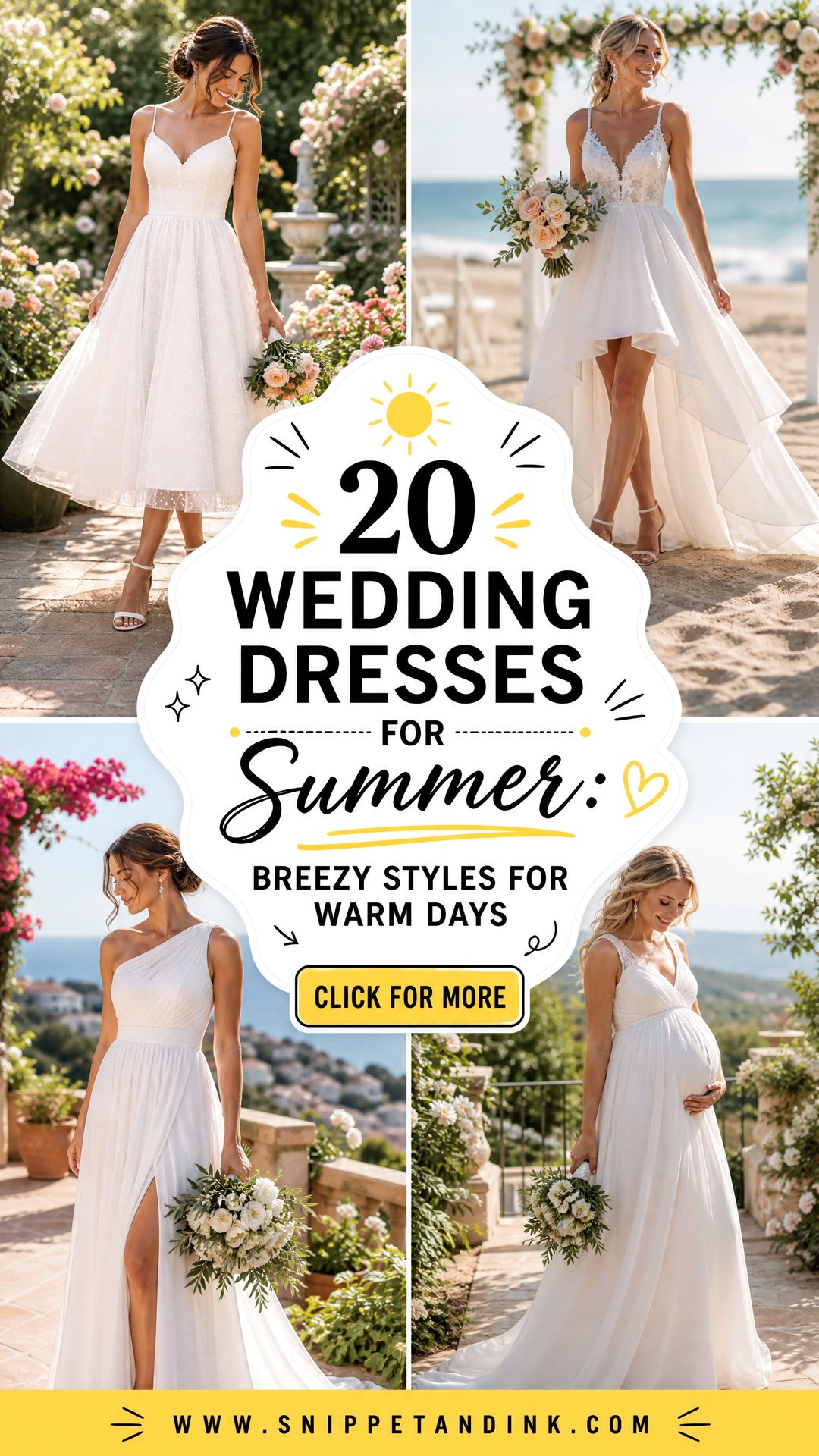 20 Wedding Dresses for Summer Breezy Styles for Warm Days - 20 Wedding Dresses for Summer: Breezy Styles for Warm Days