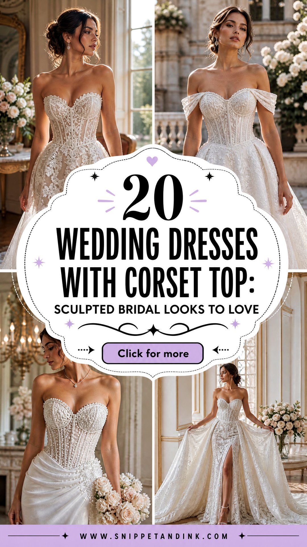20 Wedding Dresses with Corset Top Sculpted Bridal Looks to Love - 20 Wedding Dresses with Corset Top: Sculpted Bridal Looks to Love
