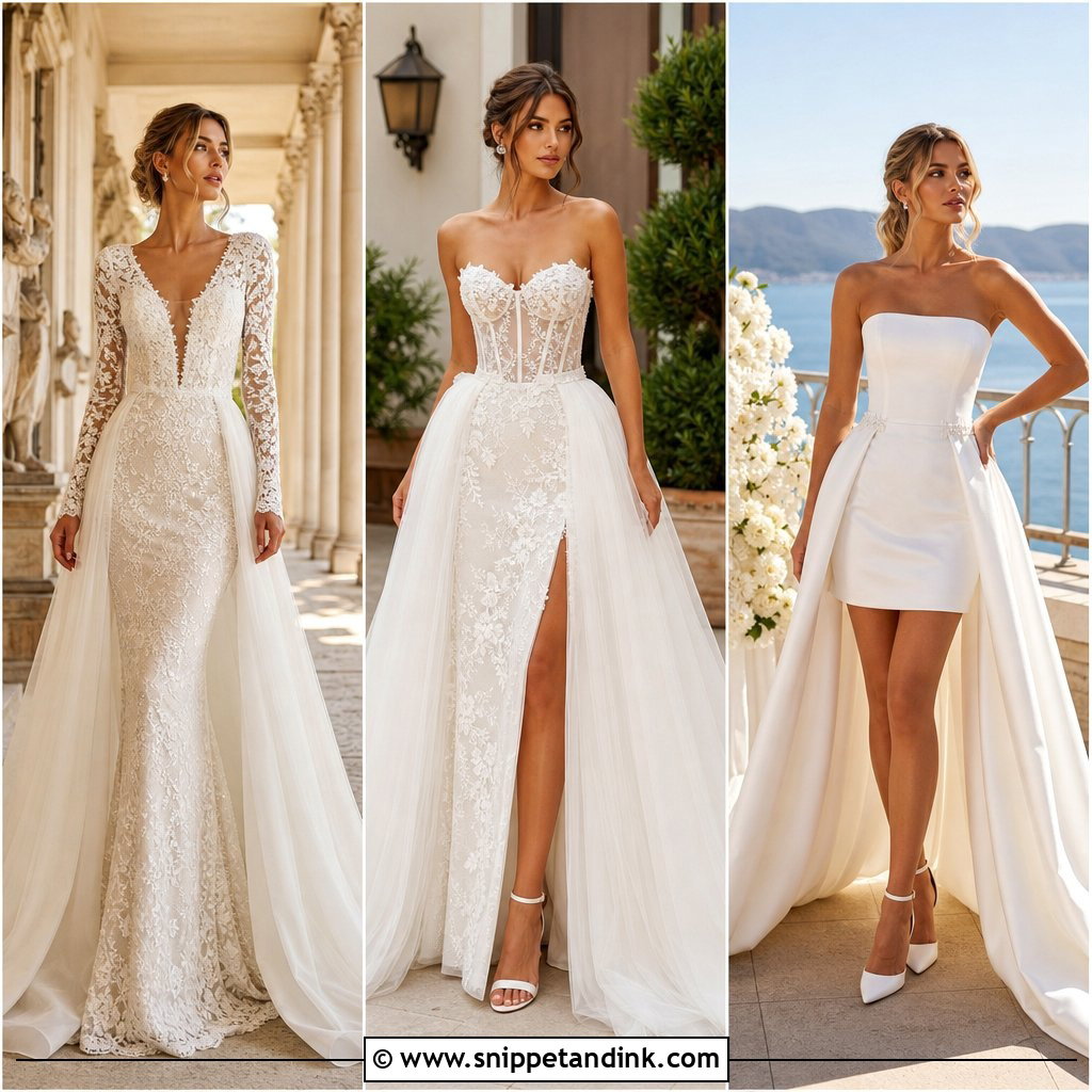 20 Wedding Dresses with Detachable Skirt: 2026 Bridal Trends