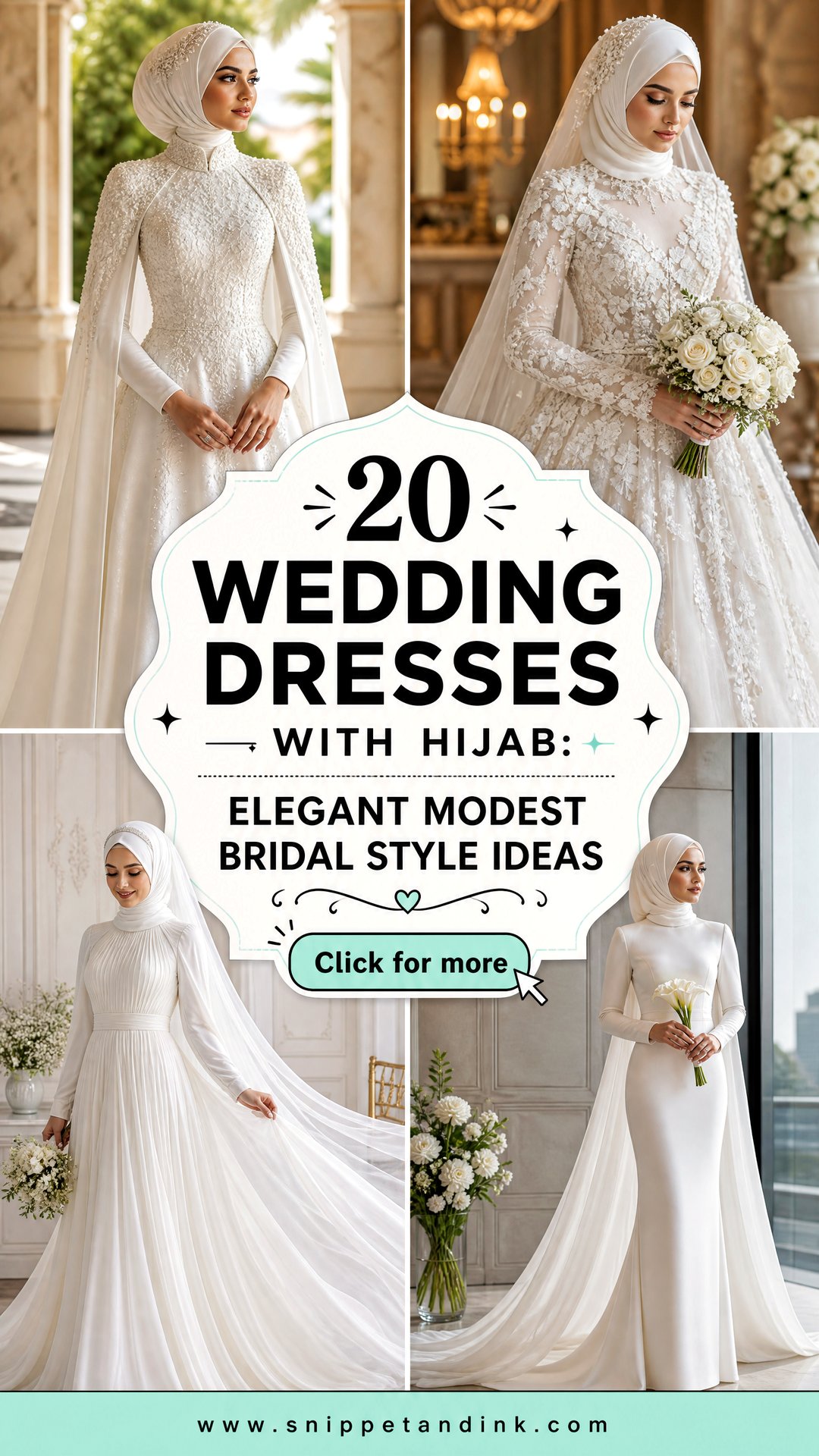 20 Wedding Dresses with Hijab Elegant Modest Bridal Style Ideas - 20 Wedding Dresses with Hijab: Elegant Modest Bridal Style Ideas