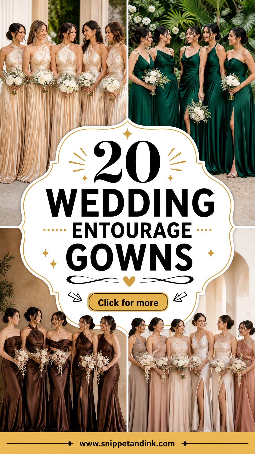 20 Wedding Entourage Gowns Chic Looks for Your Bridal Party - 20 Wedding Entourage Gowns: Chic Looks for Your Bridal Party