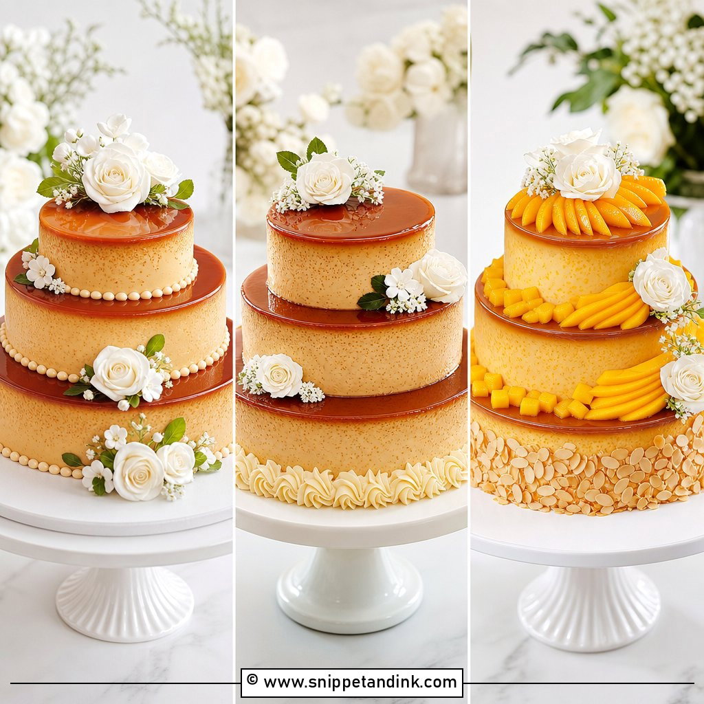 20 Wedding Flan Cake Ideas for a Memorable Dessert Table