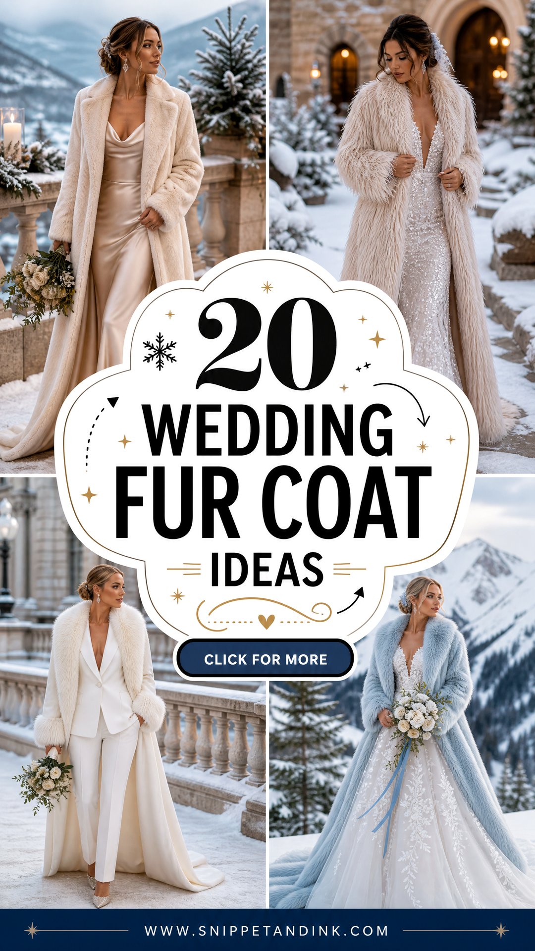 20 Wedding Fur Coat Ideas Chic Winter Layers for Brides - 20 Wedding Fur Coat Ideas: Chic Winter Layers for Brides