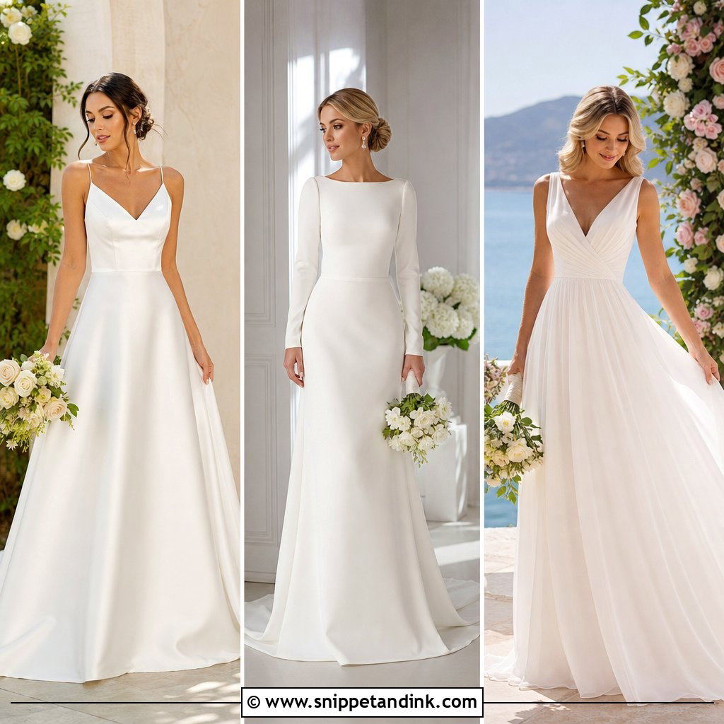 20 Wedding Gown Simple Classy Ideas for Chic Bridal Style