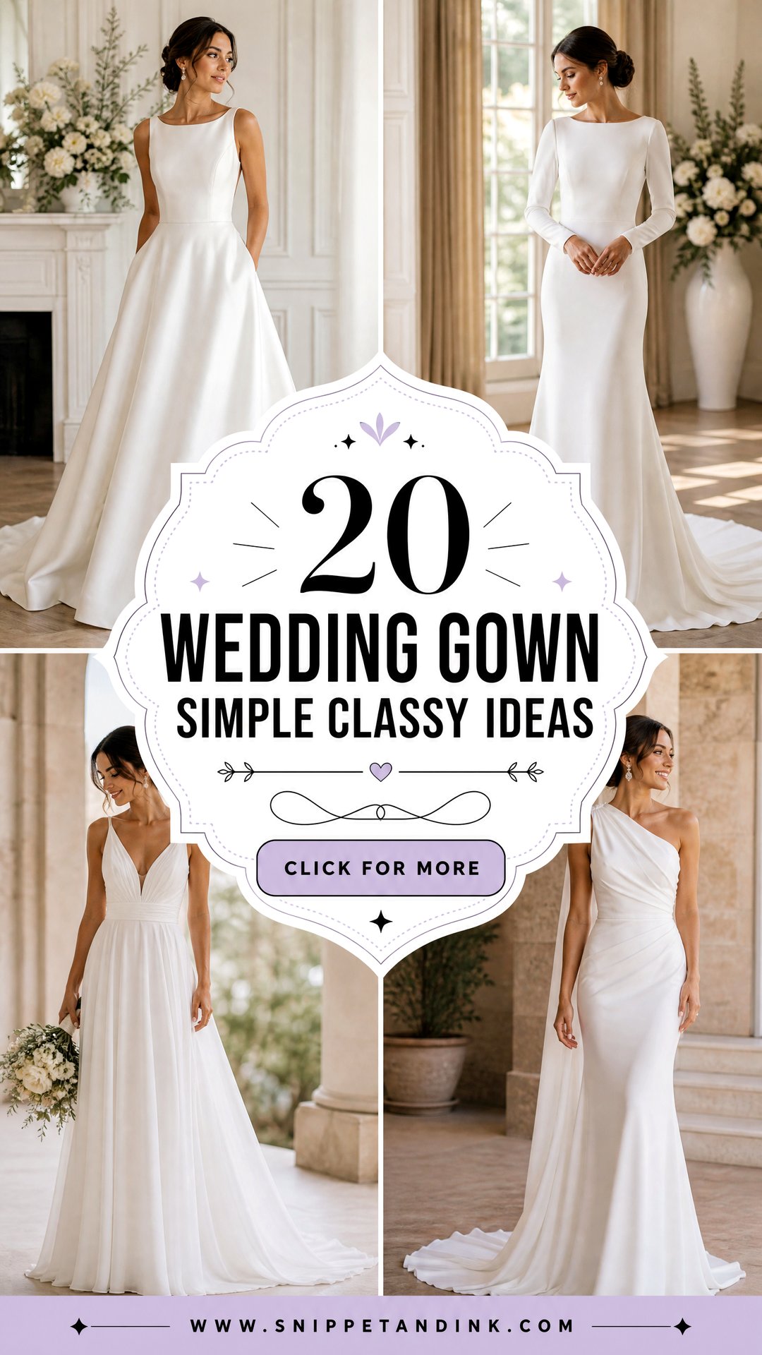 20 Wedding Gown Simple Classy Ideas for Chic Bridal Style - 20 Wedding Gown Simple Classy Ideas for Chic Bridal Style