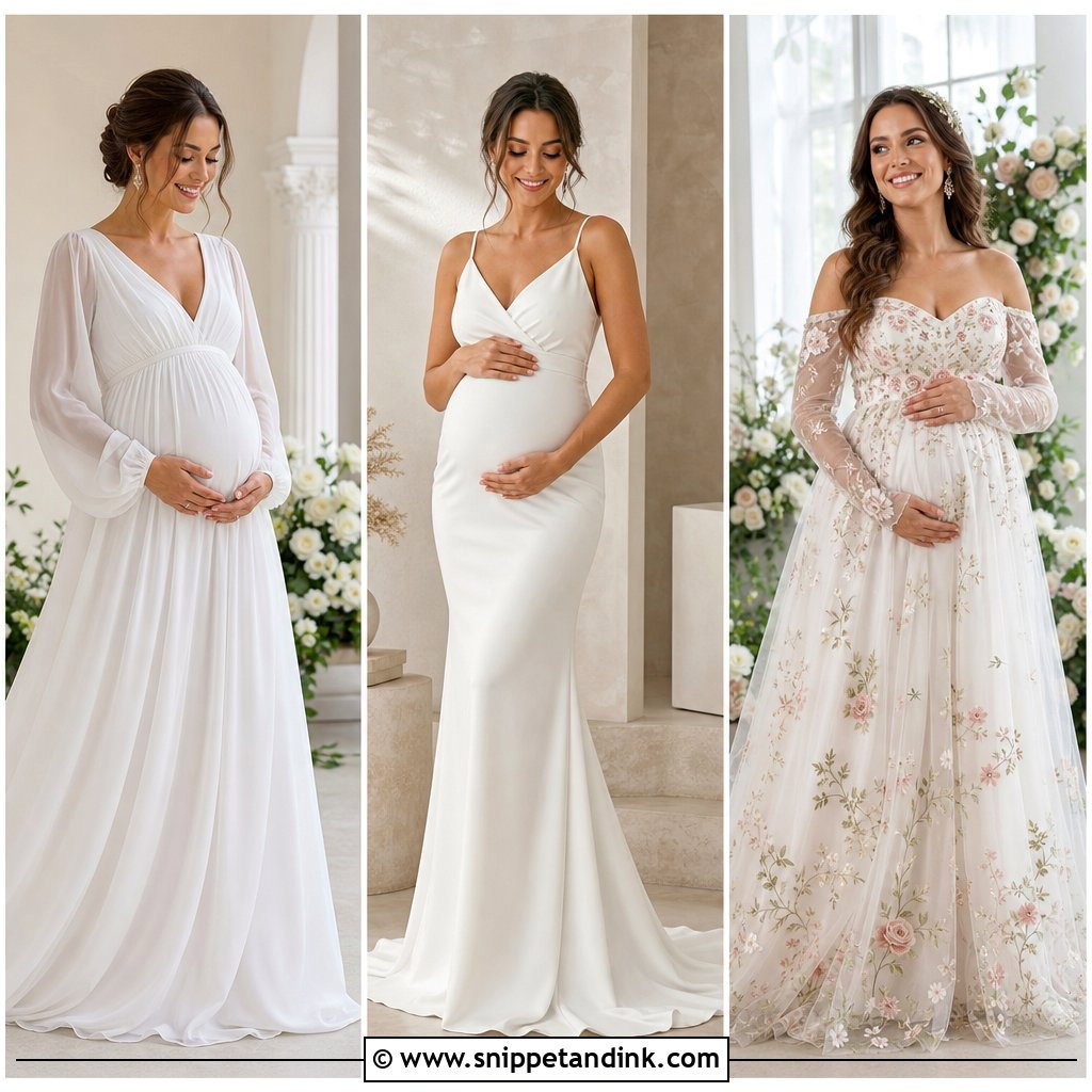 20 Wedding Gown for Pregnant Brides Ideas: Elegant, Comfy Picks