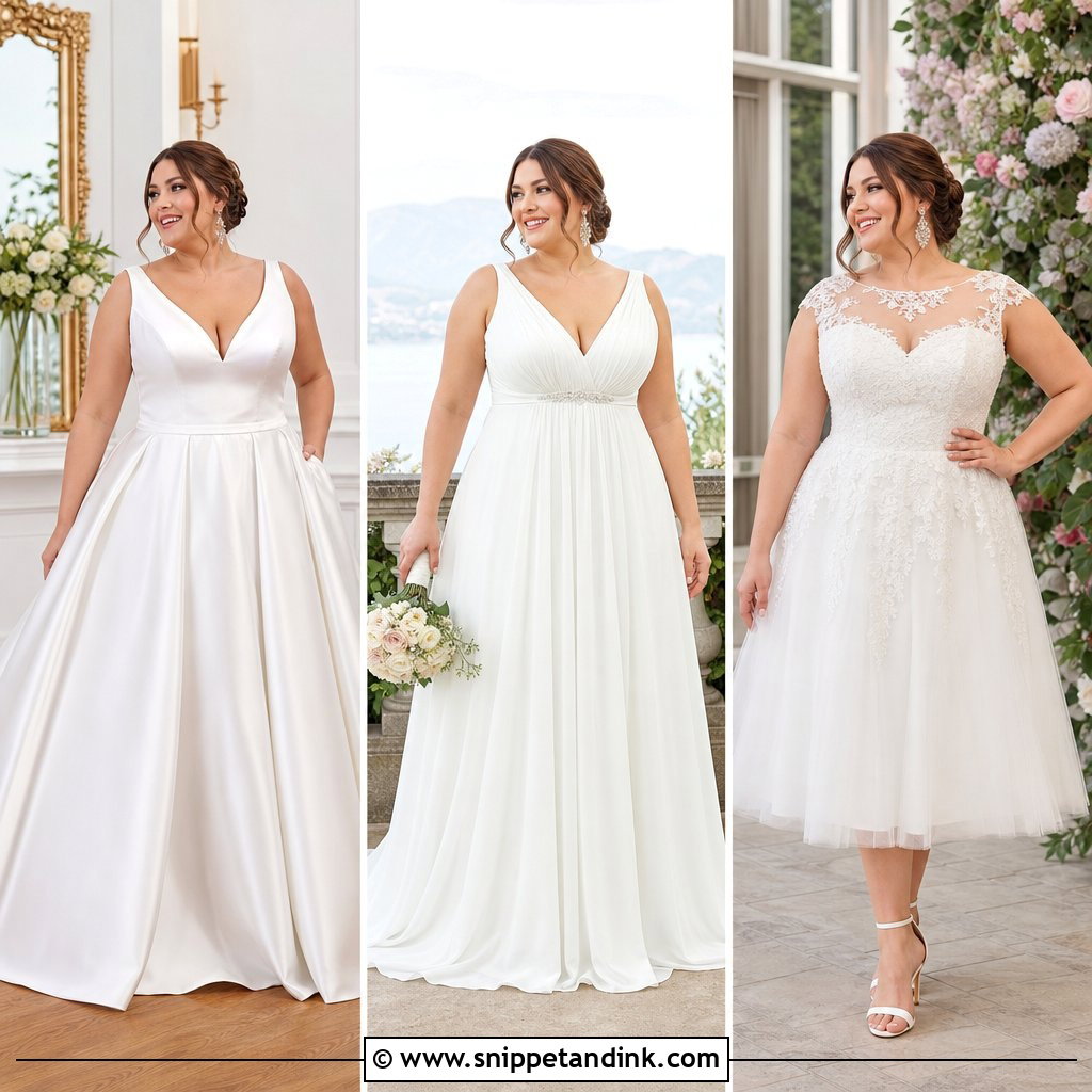 20 Wedding Gowns for Plus Size Brides: Flattering Styles to Love