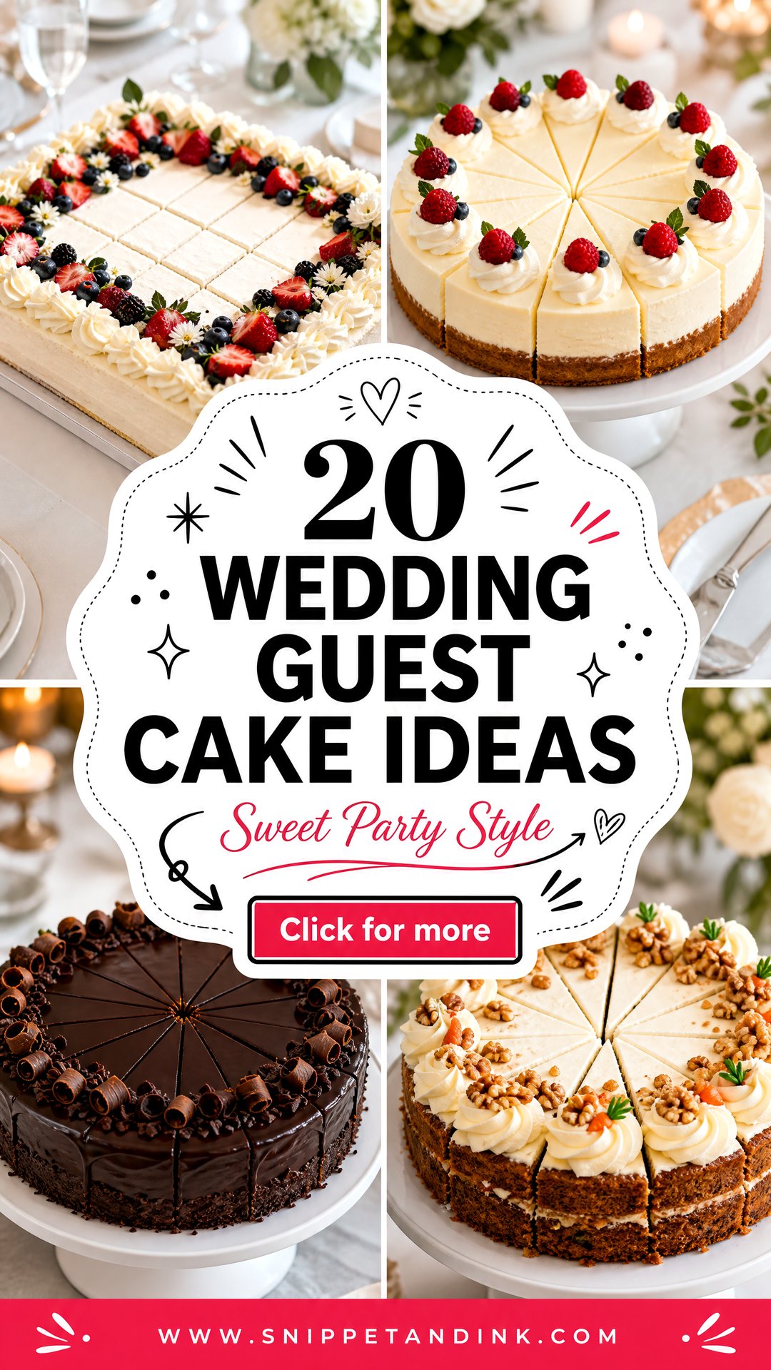20 Wedding Guest Cake Ideas for Sweet Celebration Style - 20 Wedding Guest Cake Ideas for Sweet Celebration Style