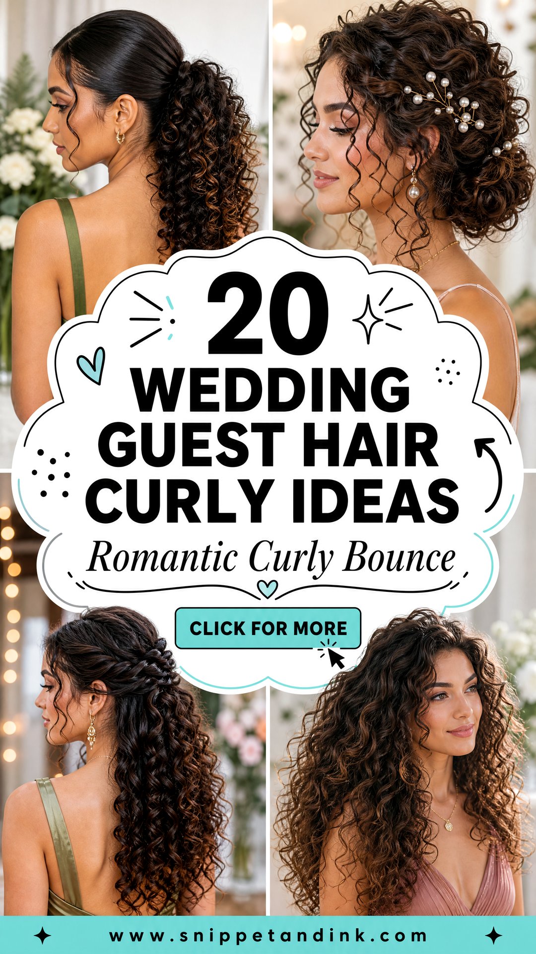 20 Wedding Guest Hair Curly Ideas for Romantic Bounce - 20 Wedding Guest Hair Curly Ideas for Romantic Bounce
