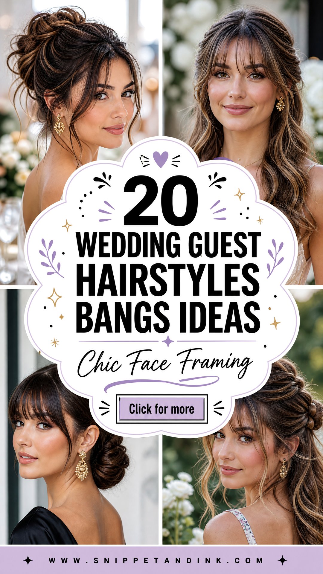 20 Wedding Guest Hairstyles Bangs Ideas for Chic Framing - 20 Wedding Guest Hairstyles Bangs Ideas for Chic Framing