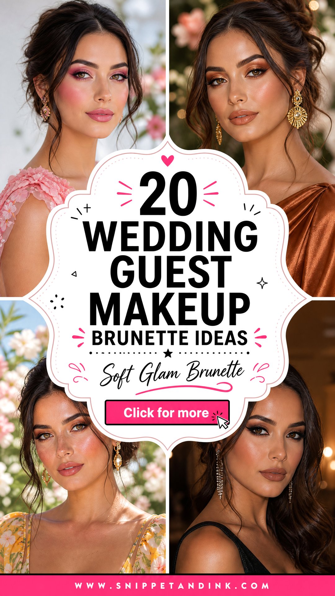 20 Wedding Guest Makeup Brunette Ideas for Soft Glam Looks - 20 Wedding Guest Makeup Brunette Ideas for Soft Glam Looks